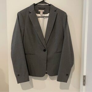 H&M fitted gray blazer